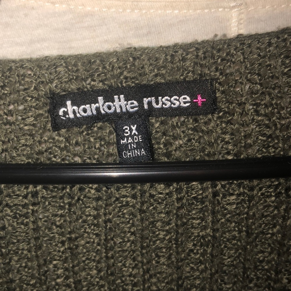 Plus size olive green sweater!